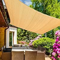 Emooqi Toldo Vela De Sombra- Vela De Sombra Rectangular HDPE 2x3M- Toldo Rectangular-Toldo Vela Parasol Protección Rayos…
